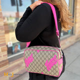 RARE Gucci X Currynew 2025 Playful Series GG Supreme Canvas Fuchsia Messenger Bag