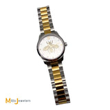 Gucci G-Timeless Two-Tone Stainless Steel Iconic Bee Silver Dial Watch YA1264131