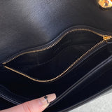 Gucci Blondie Medium Shoulder Bag Black Calfskin Leather