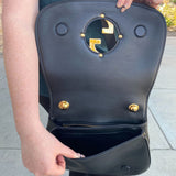 Gucci Blondie Medium Shoulder Bag Black Calfskin Leather
