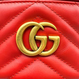 Gucci GG Marmont Mini Vanity Red Leather Backpack