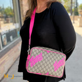 RARE Gucci X Currynew 2025 Playful Series GG Supreme Canvas Fuchsia Messenger Bag