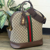 Gucci GG Supreme Coated Canvas Ophidia Bowling Bag Crossbody Luggage