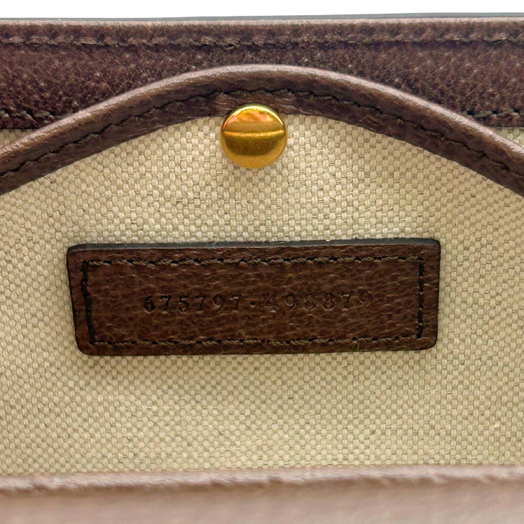 Gucci Bamboo 1974 Jumbo GG Monogram Canvas and Leather