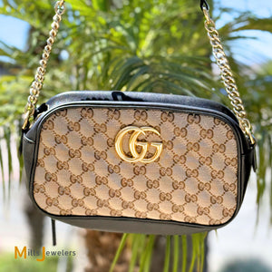 Gucci GG Marmont Matelasse Monogram Canvas Small Crossbody Bag