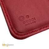Gucci 449364 Signature microGuccissima Red Continental Zip-Around Bifold Wallet