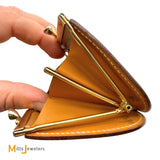 Vintage Gucci Micro GG Kiss Lock Coin Purse Wallet