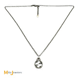 Gucci Interlocking GG Pendant Sterling Silver 925 Chain Necklace