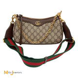 Gucci GG Ophidia Small Shoulder Bag With Strawberry Bag Charm