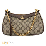 Gucci GG Ophidia Small Shoulder Bag With Strawberry Bag Charm