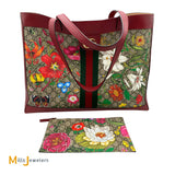 Gucci GG Ophidia Supreme Soft Floral Tote Bag with Pochette
