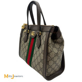 Gucci GG Ophidia Supreme Canvas Small Tote Crossbody Bag
