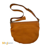 Gucci Soho Interlocking G Orange Leather Shoulder Tassel Handbag