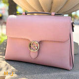 Gucci Soft Pink Dollar Calfskin Medium Shoulder Bag