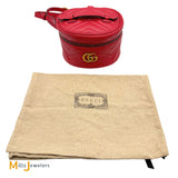 Gucci GG Marmont Mini Vanity Red Leather Backpack