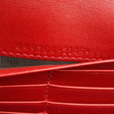 Gucci Signature microGuccissima Red Continental Leather Zip-Around Bifold Wallet