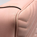 Gucci Calfskin Matelasse Medium GG Marmont Pink Shoulder Bag