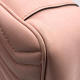 Gucci Calfskin Matelasse Medium GG Marmont Pink Shoulder Bag
