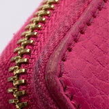 Gucci GG Marmont Zip-Around Calfskin Wallet Fuchsia