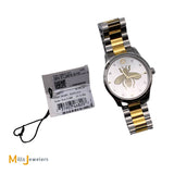 Gucci G-Timeless Two-Tone Stainless Steel Iconic Bee Silver Dial Watch YA1264131