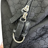 Gucci GG Web Black Nylon XL Duffle Weekender Bag 2015