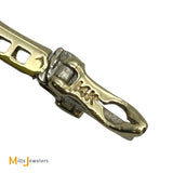 14K Yellow Gold 2ctw Diamond Tennis Bar Link Bracelet 6.5"