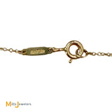 Tiffany & Co. 18K Yellow Gold Mini Double Heart Tag Necklace