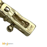 14K Yellow Gold 2ctw Diamond Tennis Bar Link Bracelet 6.5"