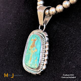 Signed Harold Bect Sterling Silver 925 Royston Turquoise Pendant