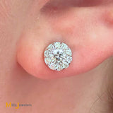 18K White Gold Hearts On Fire Beloved 1.40ctw Diamond Stud Earrings