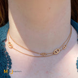 Hermès 18K Rose Gold Farandole Long Necklace 80 Small Model