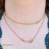 Hermès 18K Rose Gold Farandole Long Necklace 80 Small Model