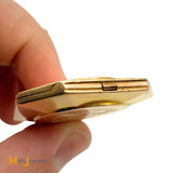 Antique 14K Yellow Gold Photo Keepsake Locket Necklace 16"