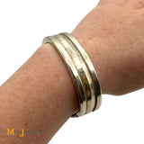 Andrew Saufkie Hopi Sterling Silver 925 Cuff Bracelet
