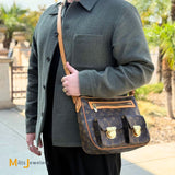 Louis Vuitton Hudson GM Monogram Canvas Crossbody Satchel Bag 2006