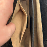 Gucci Black Calfskin Leather Ophidia Chain Shoulder Bag