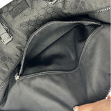 Gucci GG Web Black Nylon XL Duffle Weekender Bag 2015