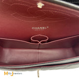 Chanel Double Flap Quilted Caviar Leather Black Crossbody Bag Jumbo 2018