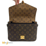 Louis Vuitton Pochette Metis MM Monogram Reverse Crossbody Shoulder Bag M44876