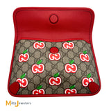 Gucci GG Supreme Apple Belt Flap Bag