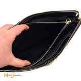 Chanel Black Quilted Caviar Leatherboy Zipper Pouch Medium 2018-2019