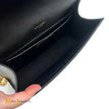 YSL Kate Tassel Medium Black Grained Leather Crossbody Bag