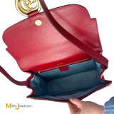 Gucci Medium Torchon Ring Red Leather Shoulder Bag