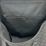 Gucci GG Web Black Nylon XL Duffle Weekender Bag 2015