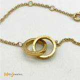 Tiffany & Co. 18K Yellow Gold 1837 Interlocking Circles Chain Bracelet