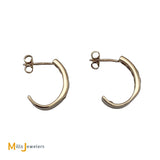 14K Yellow Gold 1.1ctw Round Brilliant Diamond J-Hook Earrings