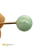 T. Sardelli & Sons 14k Yellow Gold Jade Post Dangle Earrings