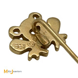 14k Yellow Gold Retired Rare James Avery Frog Brooch Pin