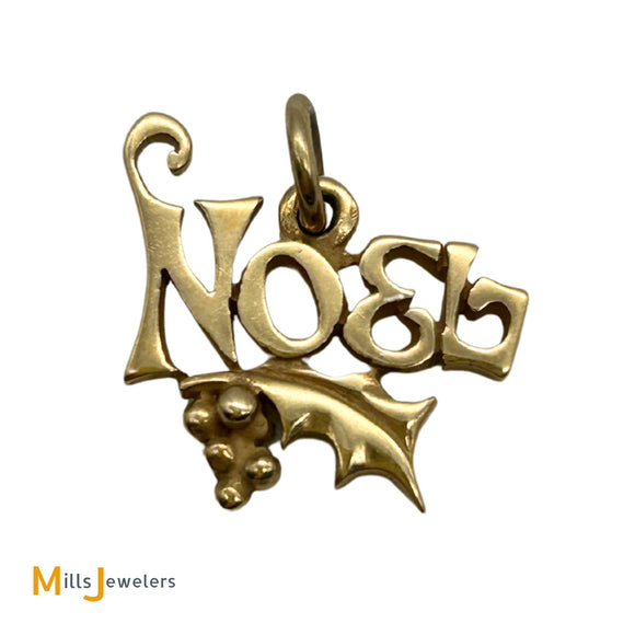 James Avery 14K Yellow Gold Retired Noel Charm