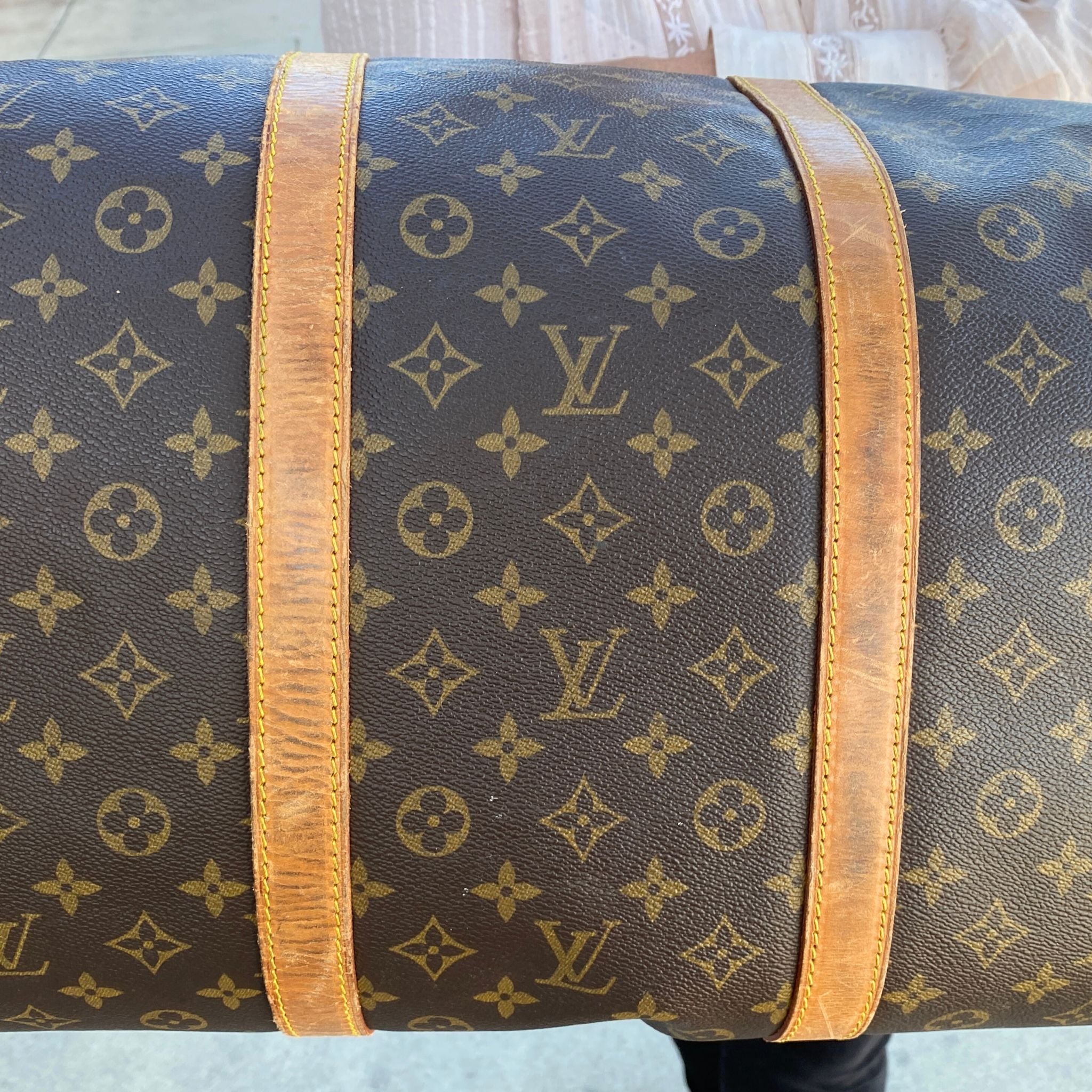 Vintage Louis Vuitton Keepall 60 Monogram Canvas Travel Bag 1997